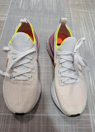 Женские кроссовки nike react infinity run flyknit, 39 размер, яркие