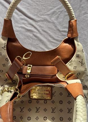 Сумочка louis vuitton бежева 4