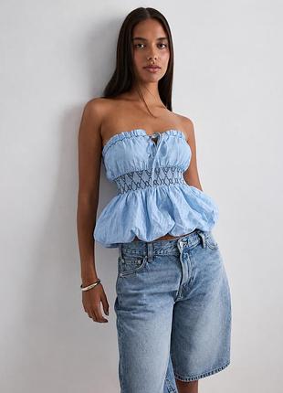 Блакитний топ zara