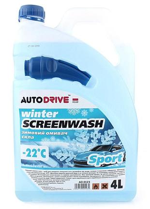 Омивач скла autodrive -22°с зимовий sport готовий 4л