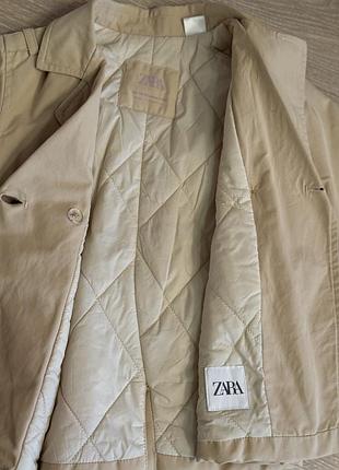 Пальто для дівчинки бежеве zara 3