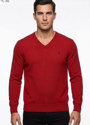 Светр шерстяний polo ralph lauren джемпер пуловер чоловічий ретро вінтаж