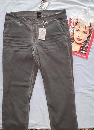 Джинси розмір 48 w 34 стрейчеві прямі сірі нові denim graft унісекс
