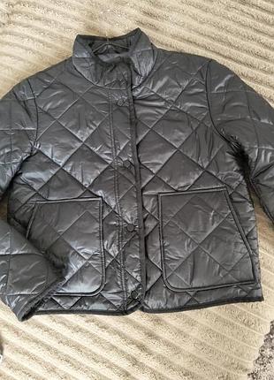 Куртка жіноча sinsay стьобана чорна xs/eur 34