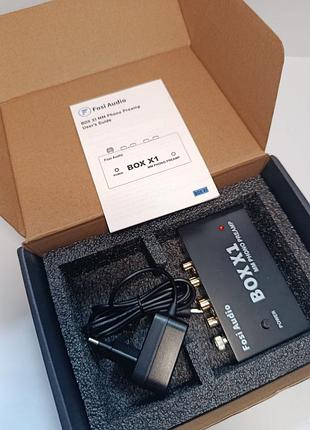 Фонокоректор fosi audio box x1 для проигрывателей виниловых пластинок с mm-картриджами