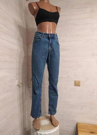 Джинси lee x h&amp;m оригінальні мом/ прямі сині (розмір w30/l32)