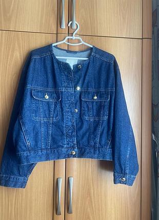 Жакет жіночий h&m джинсовий синій s