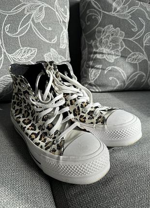 Кеди жіночі converse leo леопардові 37,5