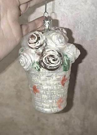 Классная большая стеклянная игрушка корзина