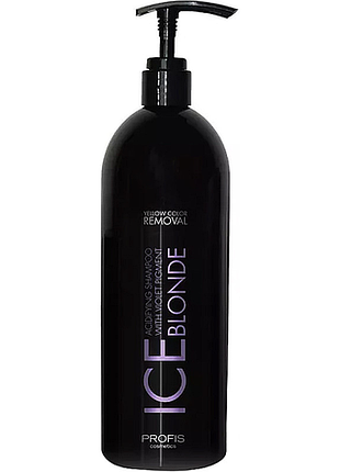 Антижелтый шампунь ice blonde profis, 1000 мл