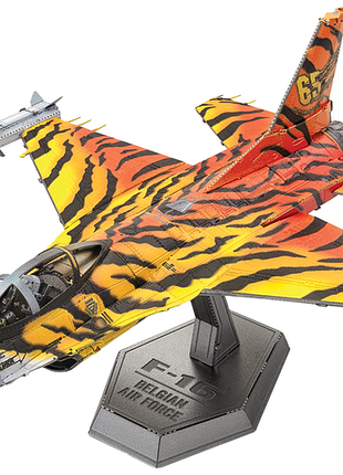Металлический 3d конструктор "истребитель f-16 fighting falcon belgian air force"