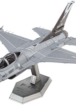 Металлический 3d конструктор "истребитель f-16 fighting falcon united states air force"