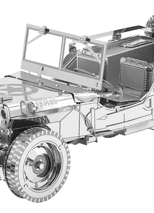 Металлический 3d конструктор "военный внедорожник willys overland"