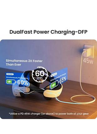 Крепление kiwi design h4 boost для meta quest — оголовье elite strap для vr очков из сша