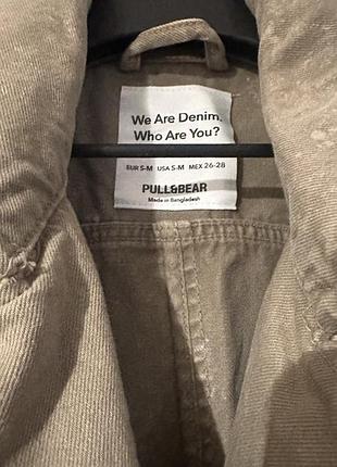 Плащ жіночий pull&bear джинсовий бежевий oversize 3