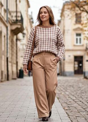 Брюки inwear женские палаццо бежевые (оригинал)