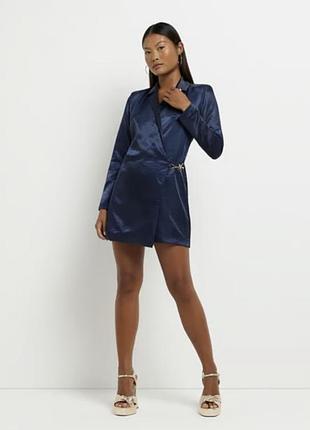 Коротка жіноча сукня river island атласна чорна
