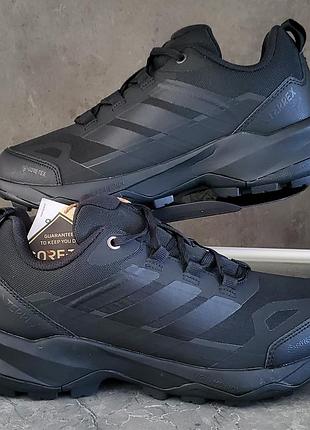 Зимові термо кросівки adidas terrex ax3 gore-tex, black / чоловічі кросівки адідас терекс чорні зимові (41-45)