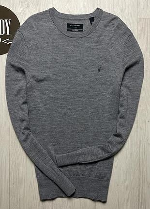 Мужской шерстяной свитер allsaints, размер м-l