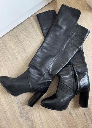 Zara чоботи стильні демісезон сапоги