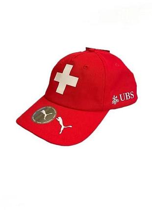 Кепка/бейсболка puma swiss red fc teamsport era red cap original snapback nike bank football