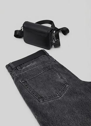 Джинси жіночі asos вкорочені, чорні, розмір 25/28 (xxs, xs/s)