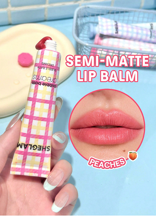 Бальзам для губ sheglam bubble kiss lip balm — peaches (6344)