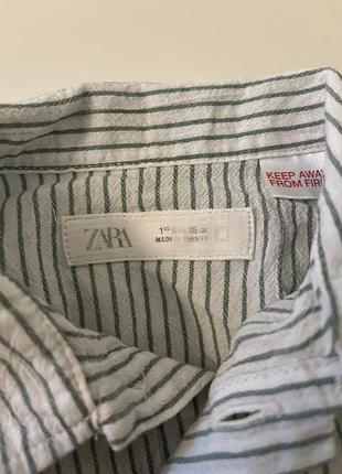Сорочка дитяча лляна zara 3