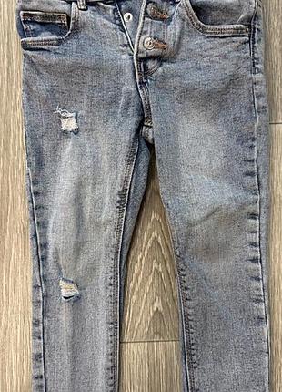 Джинси для дівчинки zara блакитні рвані
