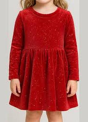 Стильное велюровое платье i love girlswear 10роков