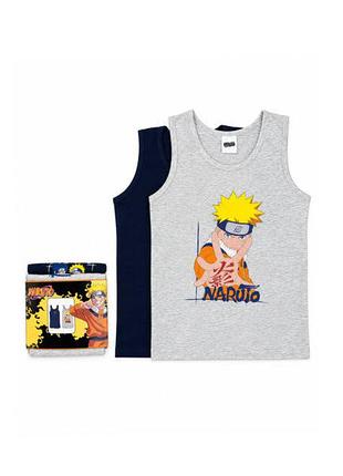 Майки на хлопчика naruto (набір 2 шт) р.122-128, 134-140 см