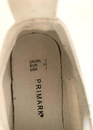 Білі кеди від primark 4