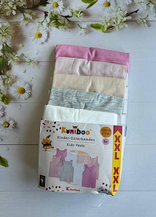Майки на девочку (набор 8 шт) kuniboo р.110-116, 122-128, 134-140 см
