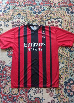 Футбольна форма чоловіча ac milan червона, чорна златан ібрагімович!