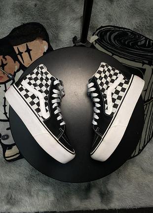 Vans sk8-hi platform checkerboard, розмір 36, жіночі