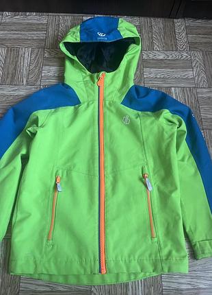 Куртка (вітровка/softshell) яскраво-зеленого та синього кольорів від бренду dare 2b