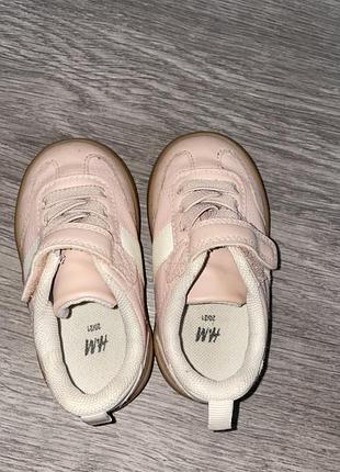 Кросівки для дівчаток h&m рожеві 3