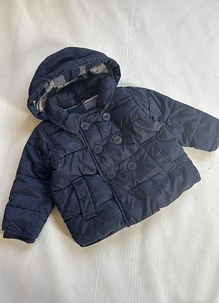 Теплая осенняя демисезонная еврозима куртка на мальчика baby gap 12-18мес 1-1,5 года