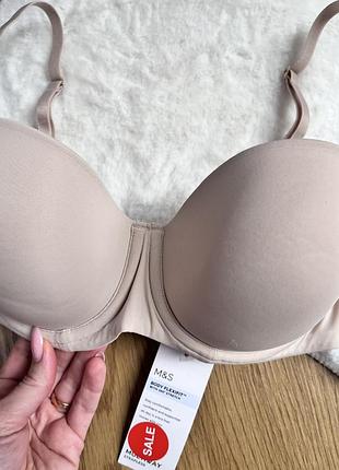 Бежевий бюст бандо від m&s 2