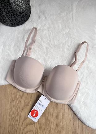 Бежевий бюст бандо від m&s