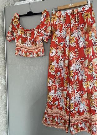 Костюм топ та штани палаццо 🌸