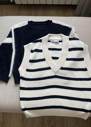 Zara зара жилет жіночий s і светр xs