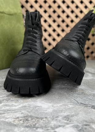 Gucci combat boots interlocking g monogram side zip чоловічі черевики чоботи шкіра оригінал 41 eur 3
