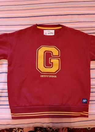 Кофта унісекс marks & spencer x harry potter gryffindor бордова