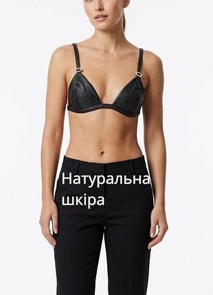 Ексклюзивна річ жіночий шкіряний бюстгальтер натуральна шкіра шкіряний ліфчик erostar чорний шкіряний бюстгальтер ліфчик