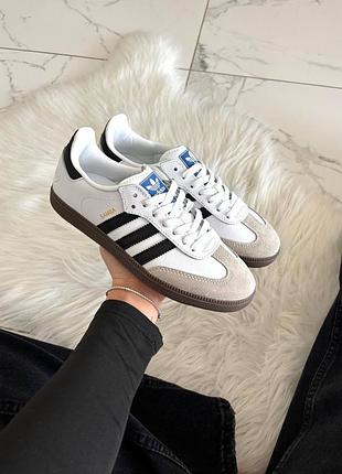 Кросівки adidas samba vegan white  арт 1014