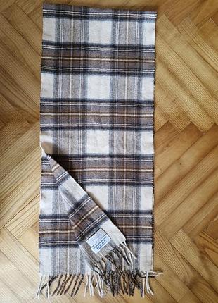 Pringle scotland-теплый шарф в клетку, кашемир/шерсть