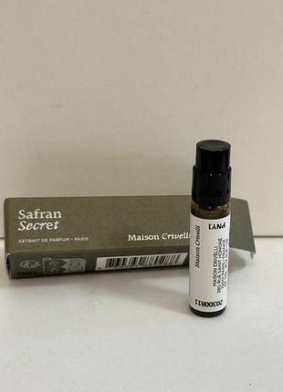 ❤️maison crivelli safran secret, пробник, оригинал
