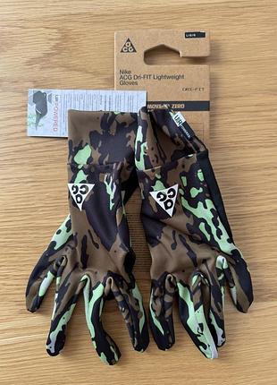 Нові оригінальні перчатки nike acg dri-fit lightweight gloves dri-fit