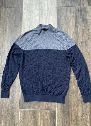Чоловічий вовняний светр massimo dutti 100% вовна(розмір m/l) новий.